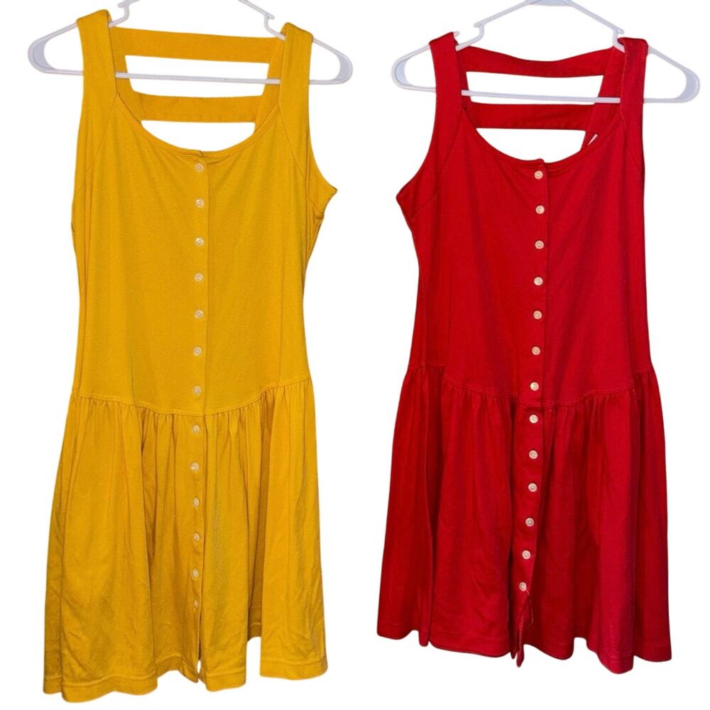 Vintage South Beach women’s drop waist ladder back sundresses lot of 2 (medium)